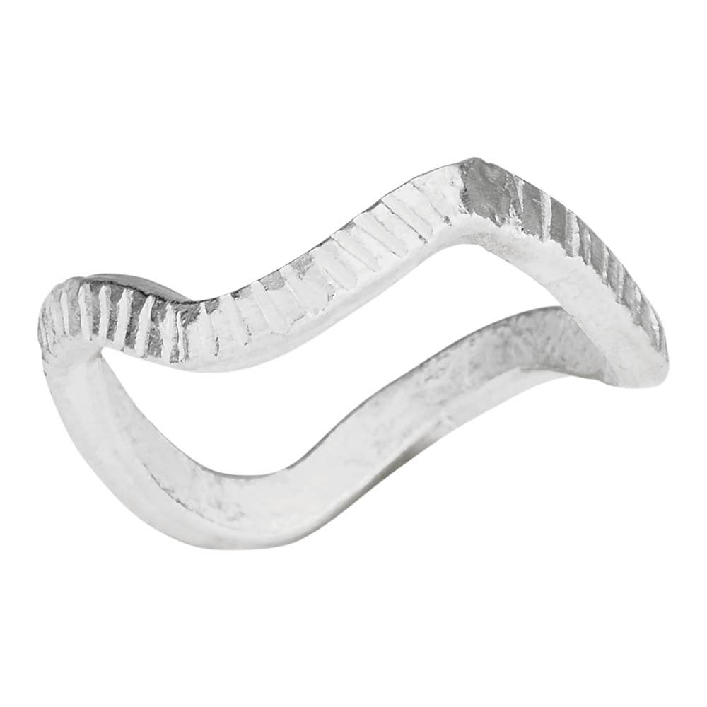 Tiger Mountain Jewelry Catch a Wave Sterling Silver Stacking Band Ring