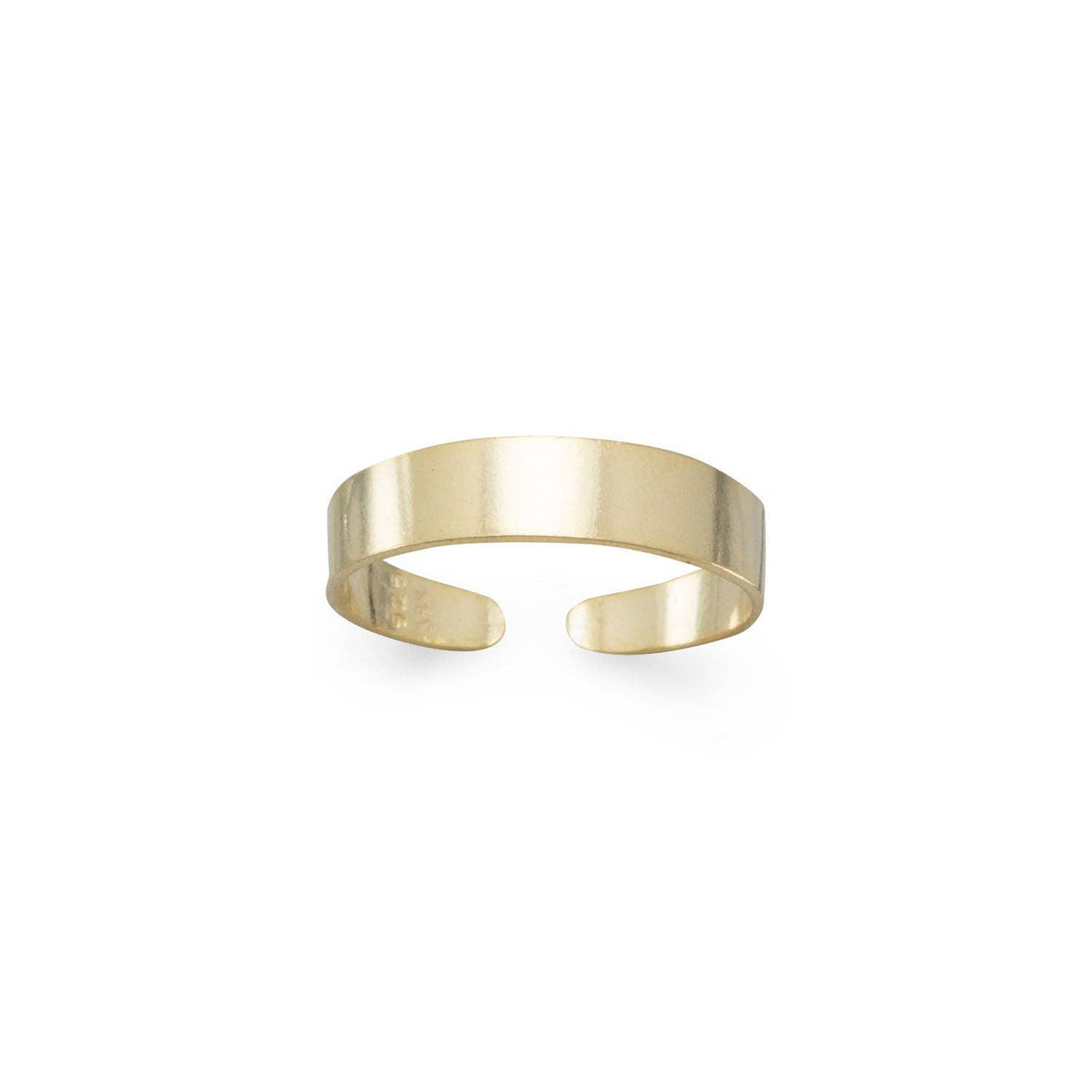 Silver Stars 14 Karat Gold Plated Toe Ring