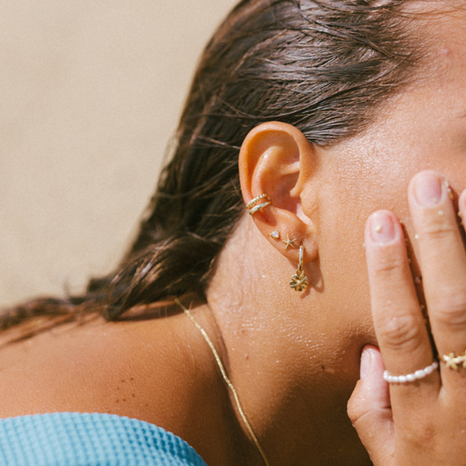The Salty Gem Flor Earrings