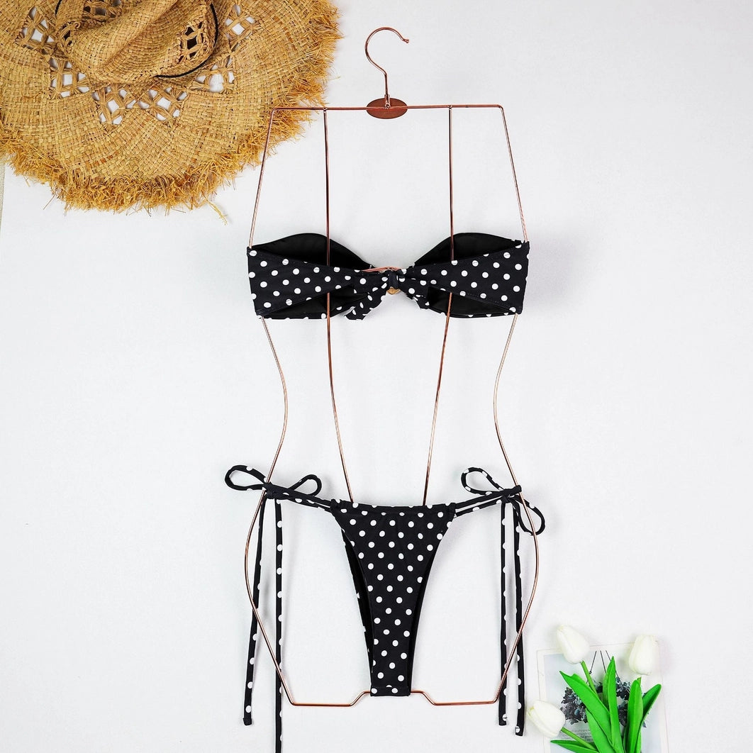 Dipped Polka Dot Cover Up Skirt