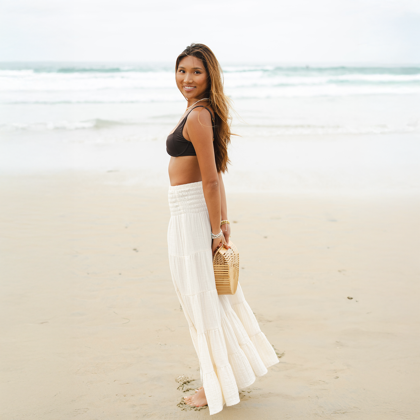 Lotus and Luna Sundrift Skirt - Cream