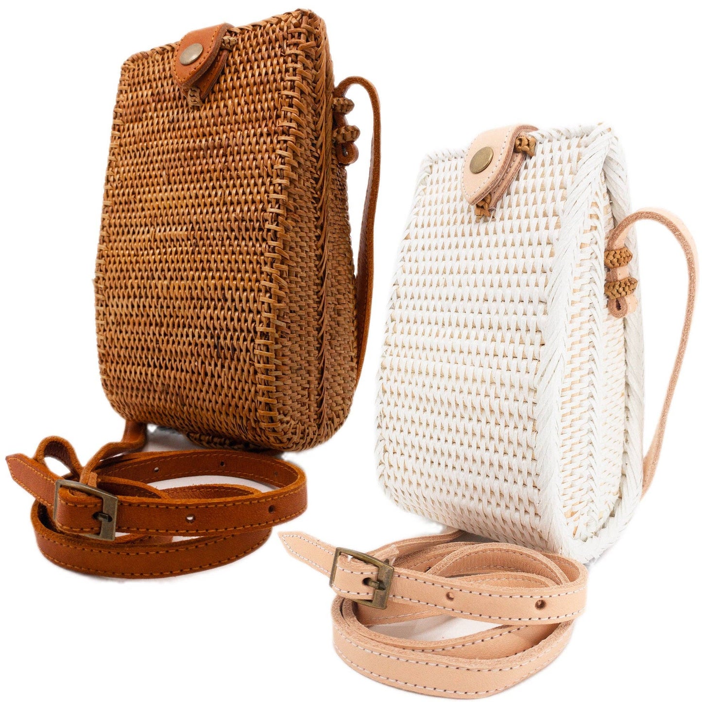 Ganapati Bali Rattan Envelope Crossbody Bag
