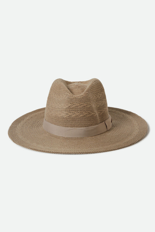 Brixton Lyons Knit Pattern Packable Hat - Light Tan/Light Tan