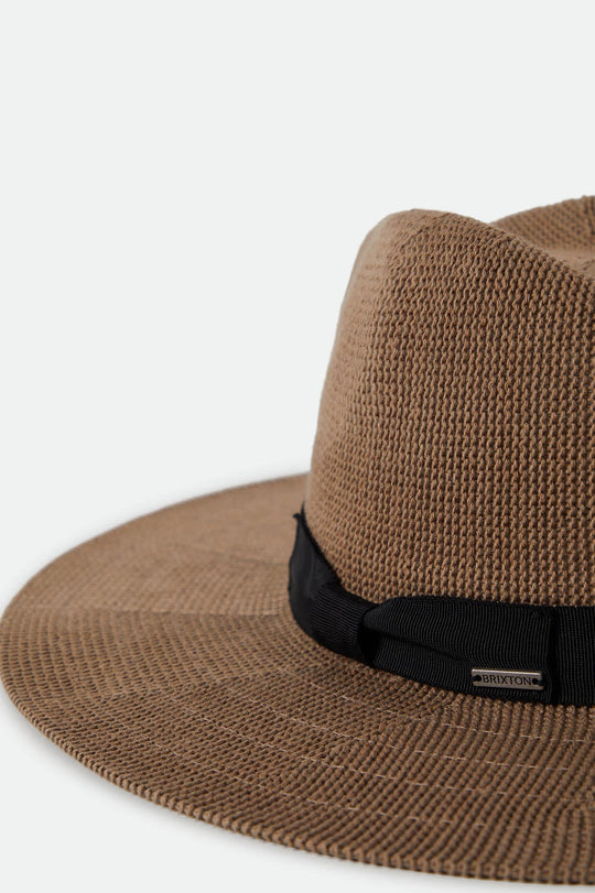 Brixton Lyons Knit Packable Hat - Dark Tan/Black