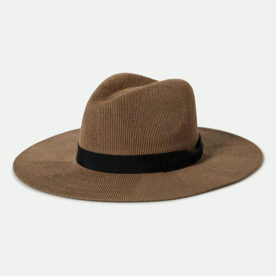 Brixton Lyons Knit Packable Hat - Dark Tan/Black