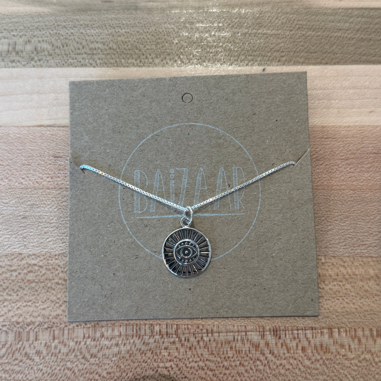 Baizaar Evil Eye Sunray Necklace