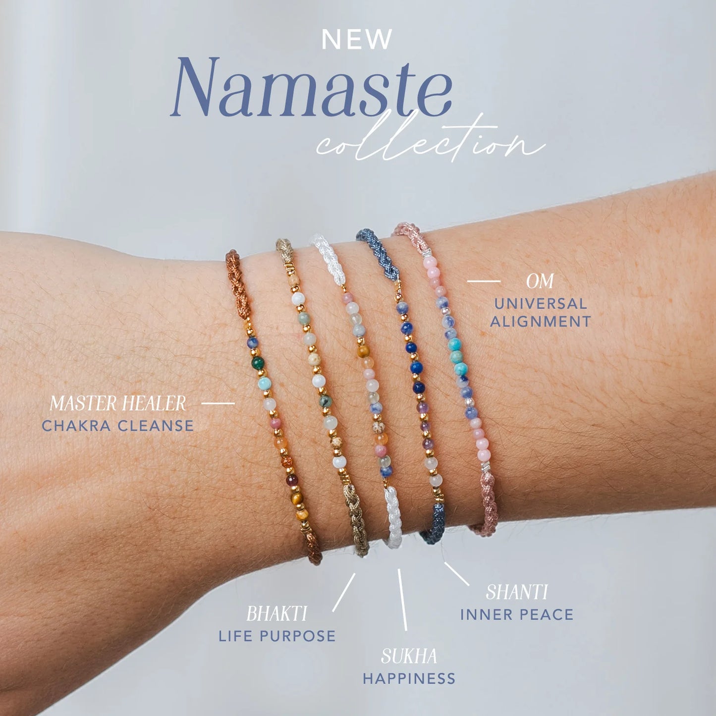 Lotus and Luna Sukha Namaste Bracelet