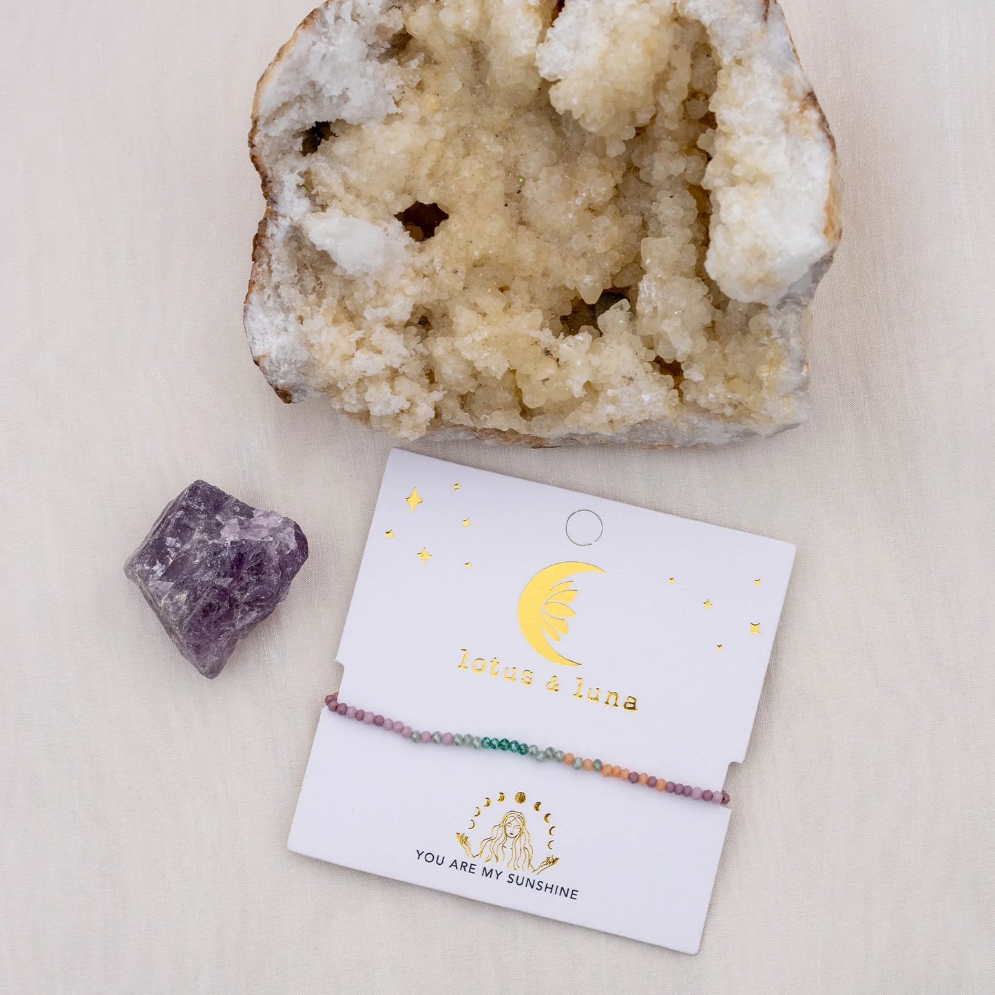 Lotus and Luna "You are my Sunshine" Goddess Bracelet