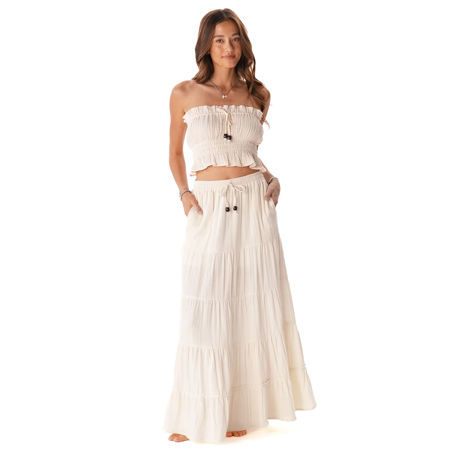 Lotus and Luna Shipwrecked Maxi Skirt With Bead