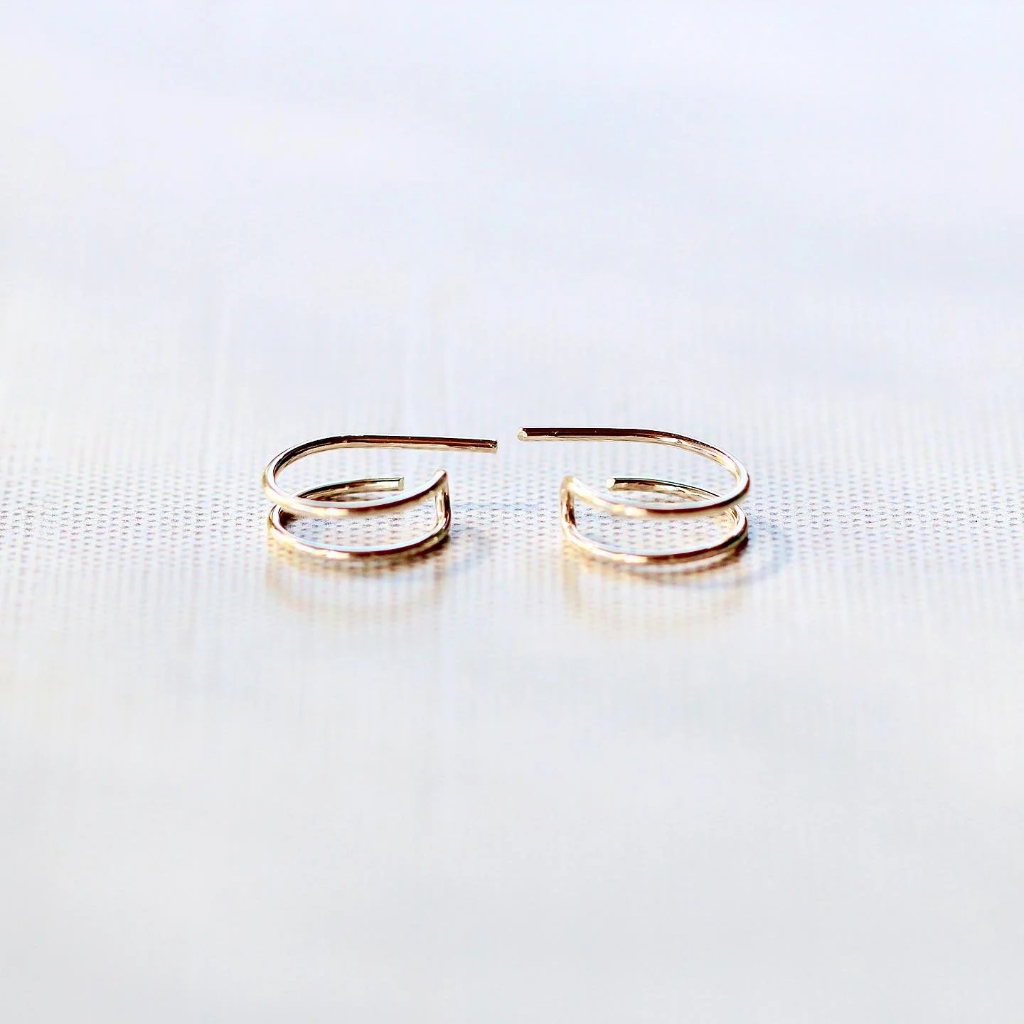 Saressa Designs Gold Sidekick Hoops