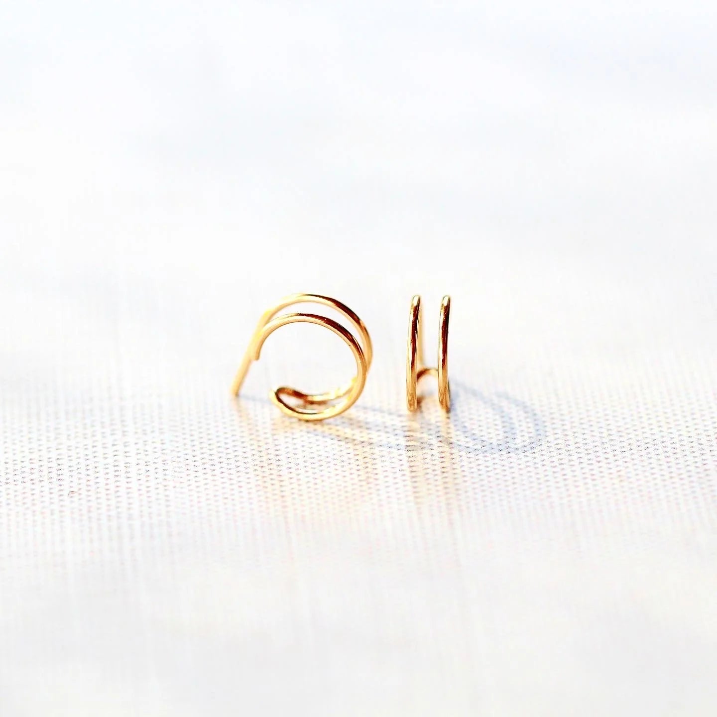 Saressa Designs Gold Sidekick Hoops