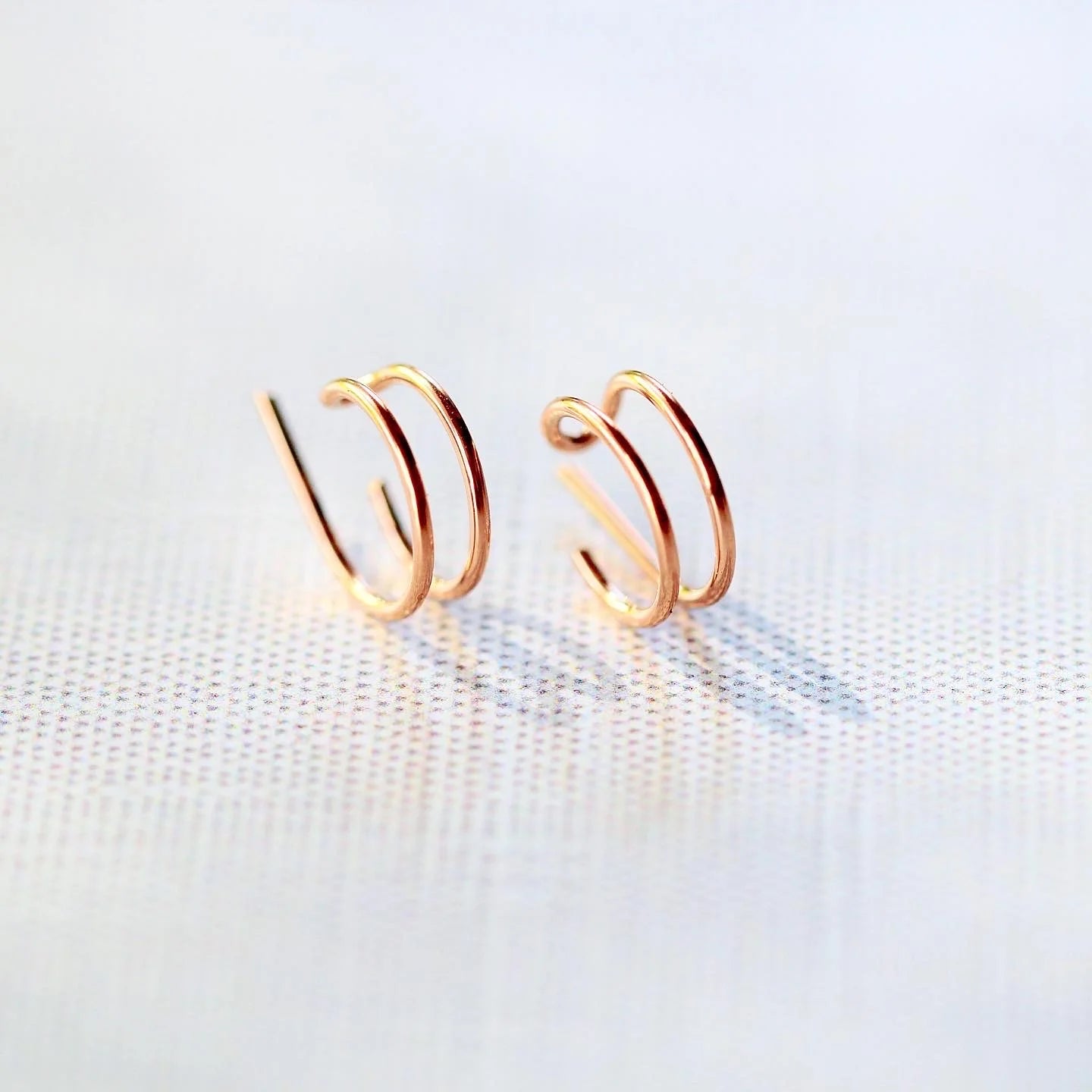 Saressa Designs Gold Sidekick Hoops