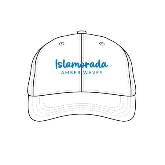 Amber Waves Islamorada Dad Hat - White