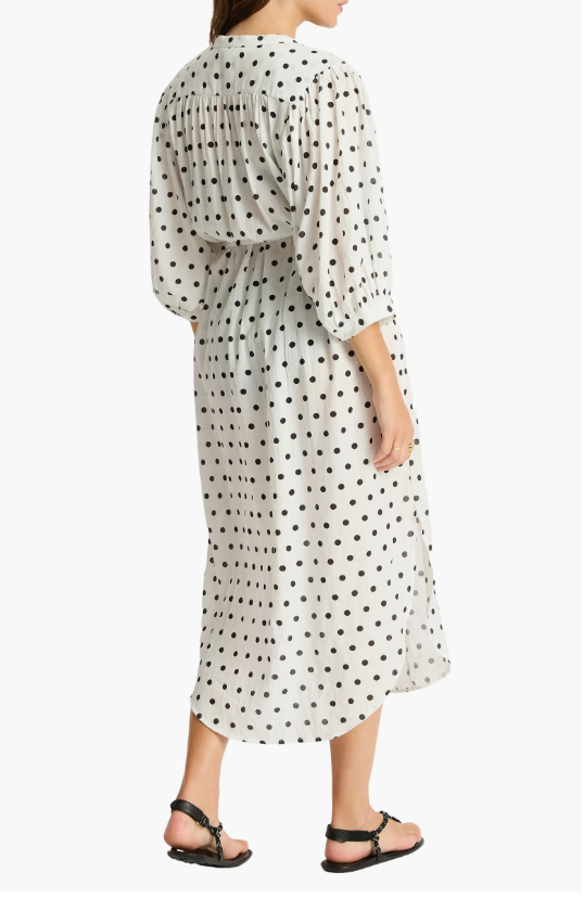 Sea Level Dottie Boho Long Shirt Dress