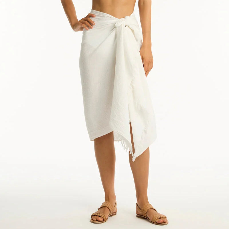 Sea Level Frayed Sarong