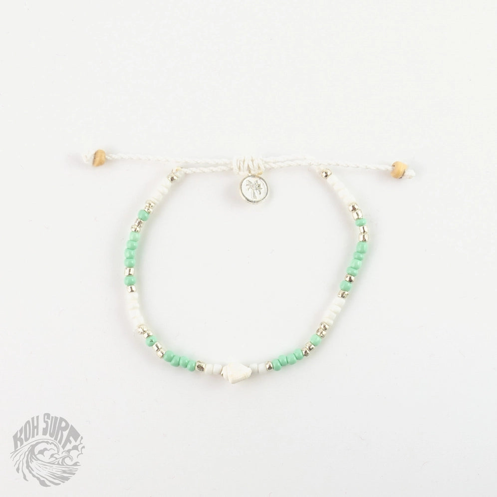 Koh Surf Ulua Beaded Anklet - Turquoise