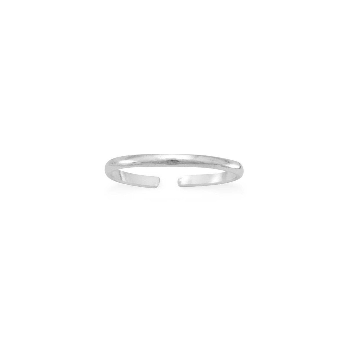 Silver Stars Thin Band Toe Ring