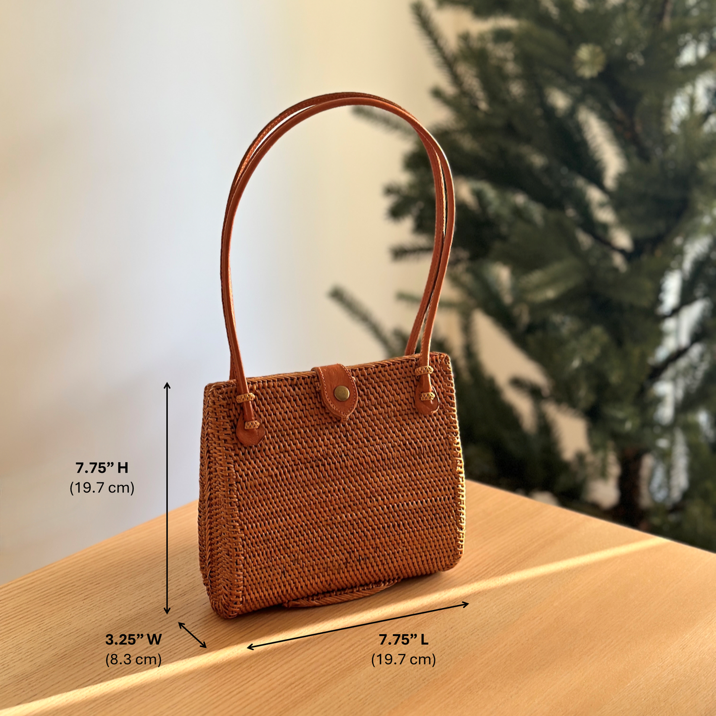 Ganapati Bali Rattan Handbag - Envelope