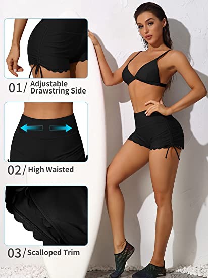 Charmo High Waisted Swim Short