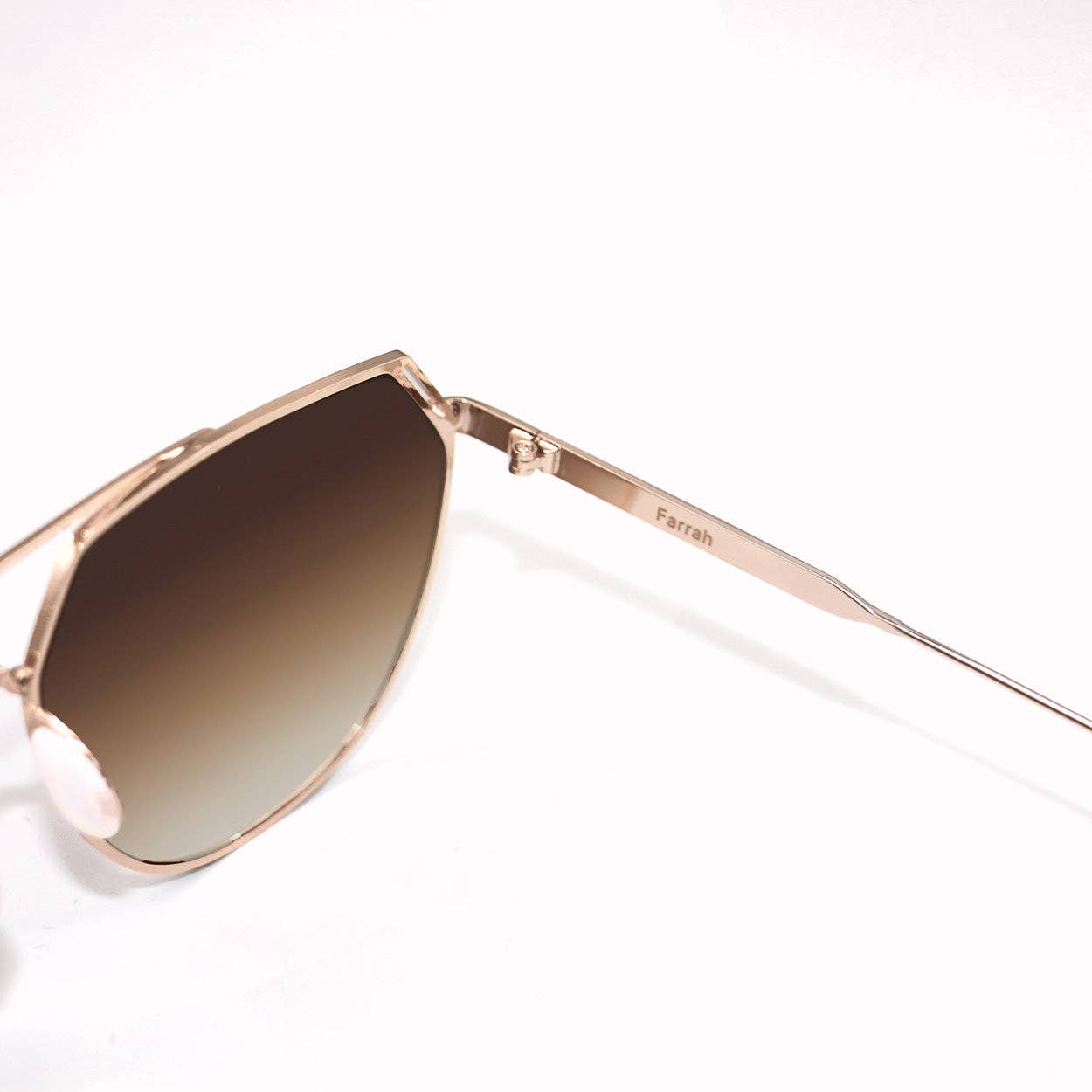 TOPFOXX Farrah Tangle Free Aviator Sunglasses - Brown