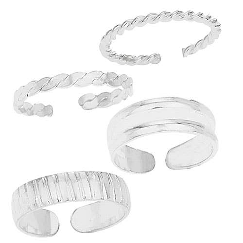 Tiger Mountain Jewelry Toe Ring Textured Band