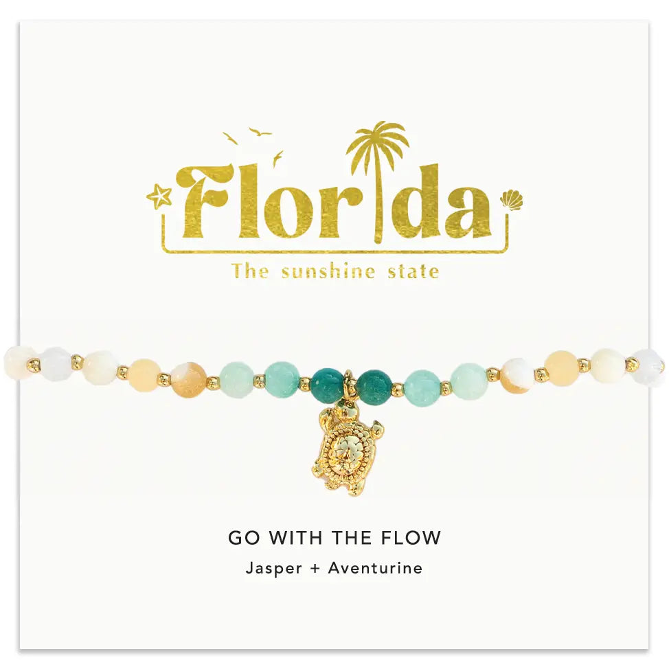 Lotus and Luna Florida Charm Bracelet - Go with the Flow