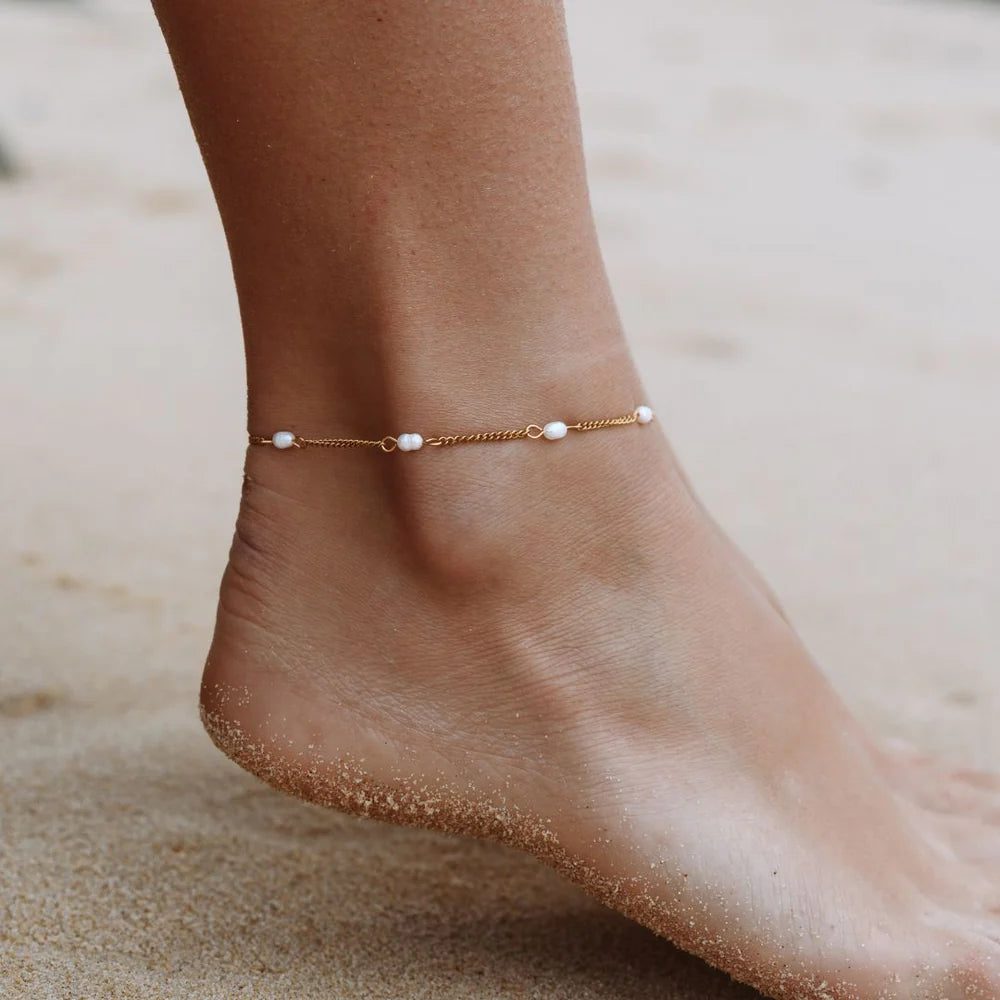 Atolea Freshwater Pearls Anklet