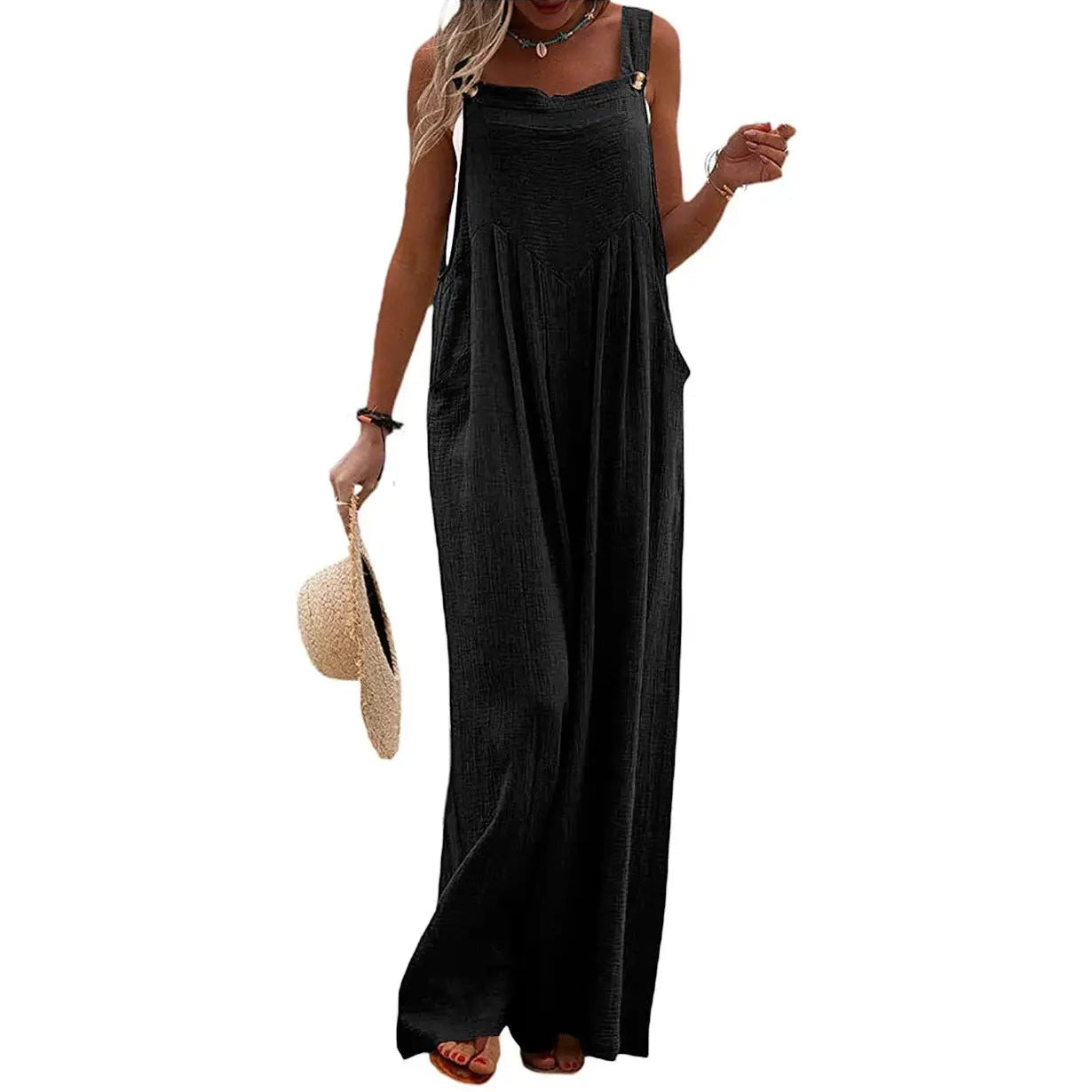 Sweetkama Crepe Jumpsuit - Black