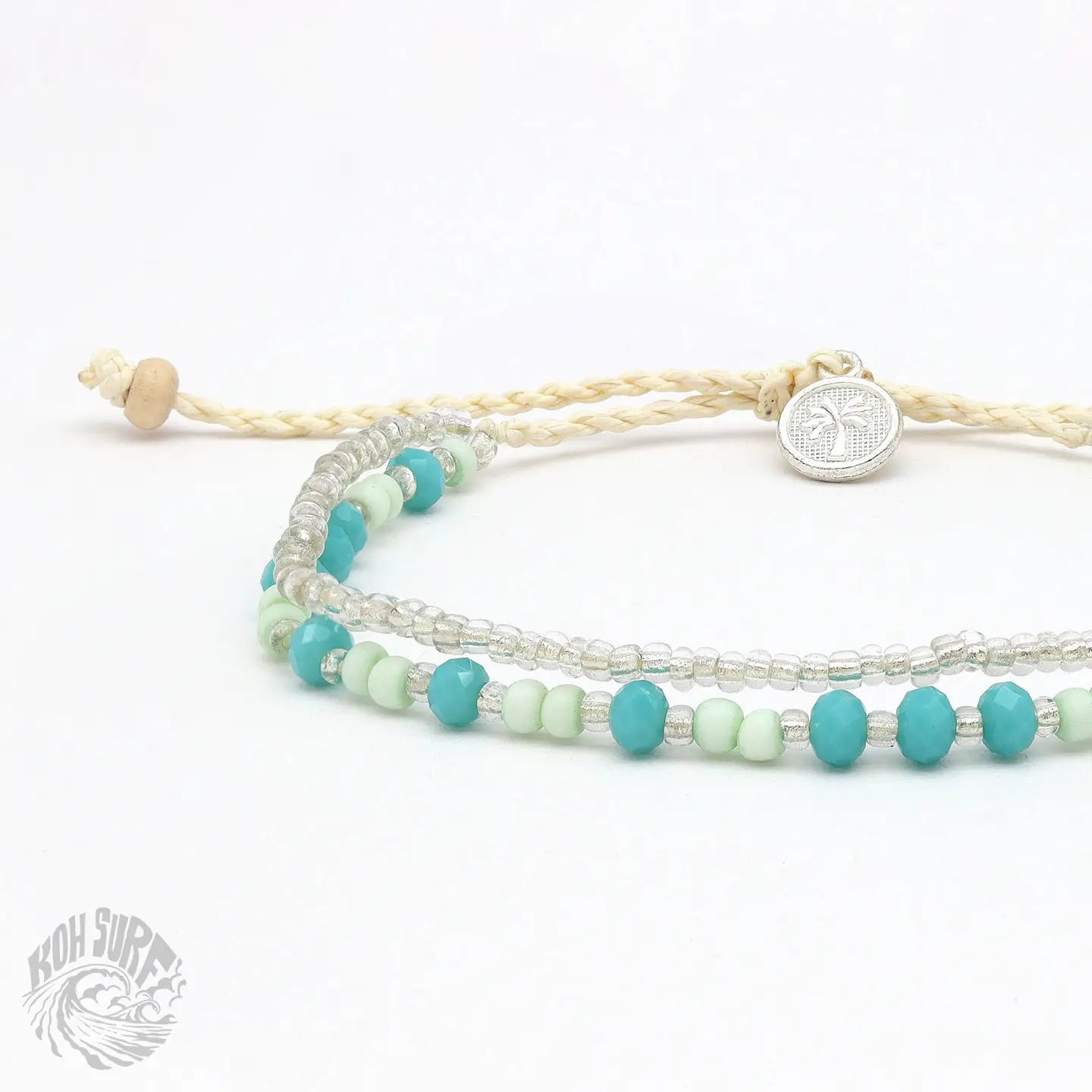 Koh Surf Haula Beach Beaded Bracelet - Green