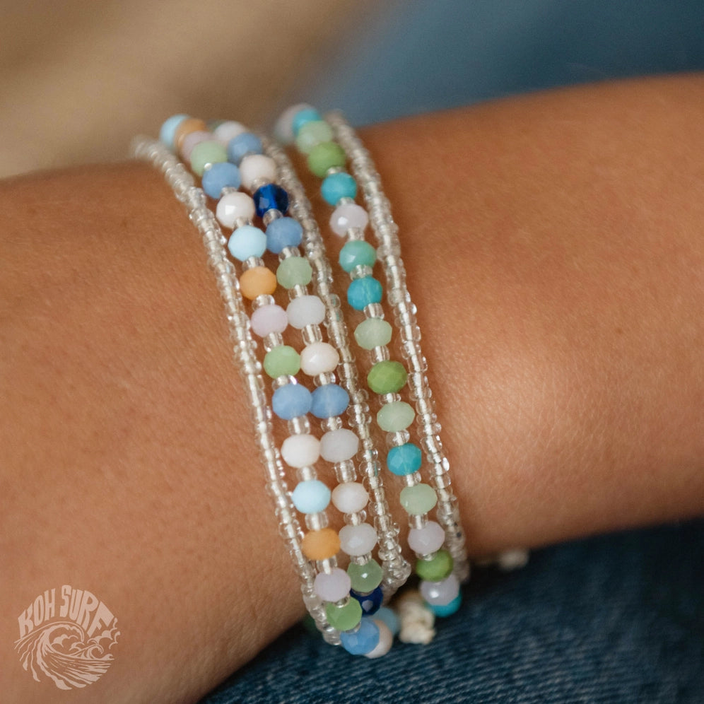 Koh Surf Kanawa Beach Beaded Bracelet - Pink