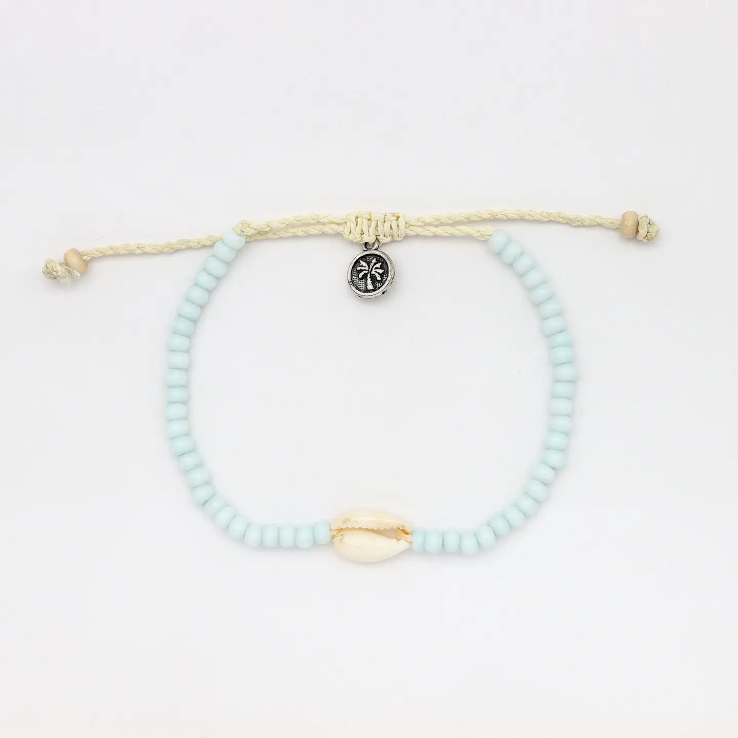 Koh Surf Laaloa Bay Beaded Anklet - Soft Blue