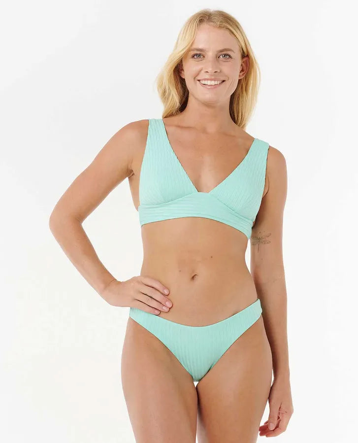 Rip Curl Premium Surf Cheeky Coverage Bottoms - Light Aqua