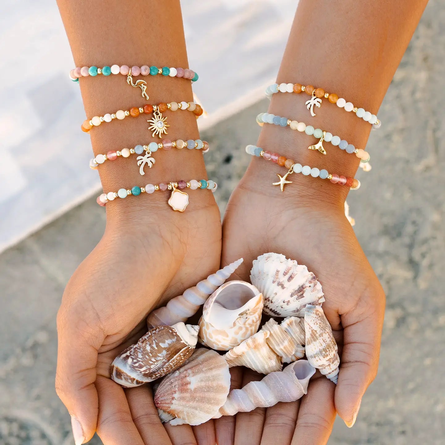 Lotus and Luna Florida Charm Bracelet - Paradise Found