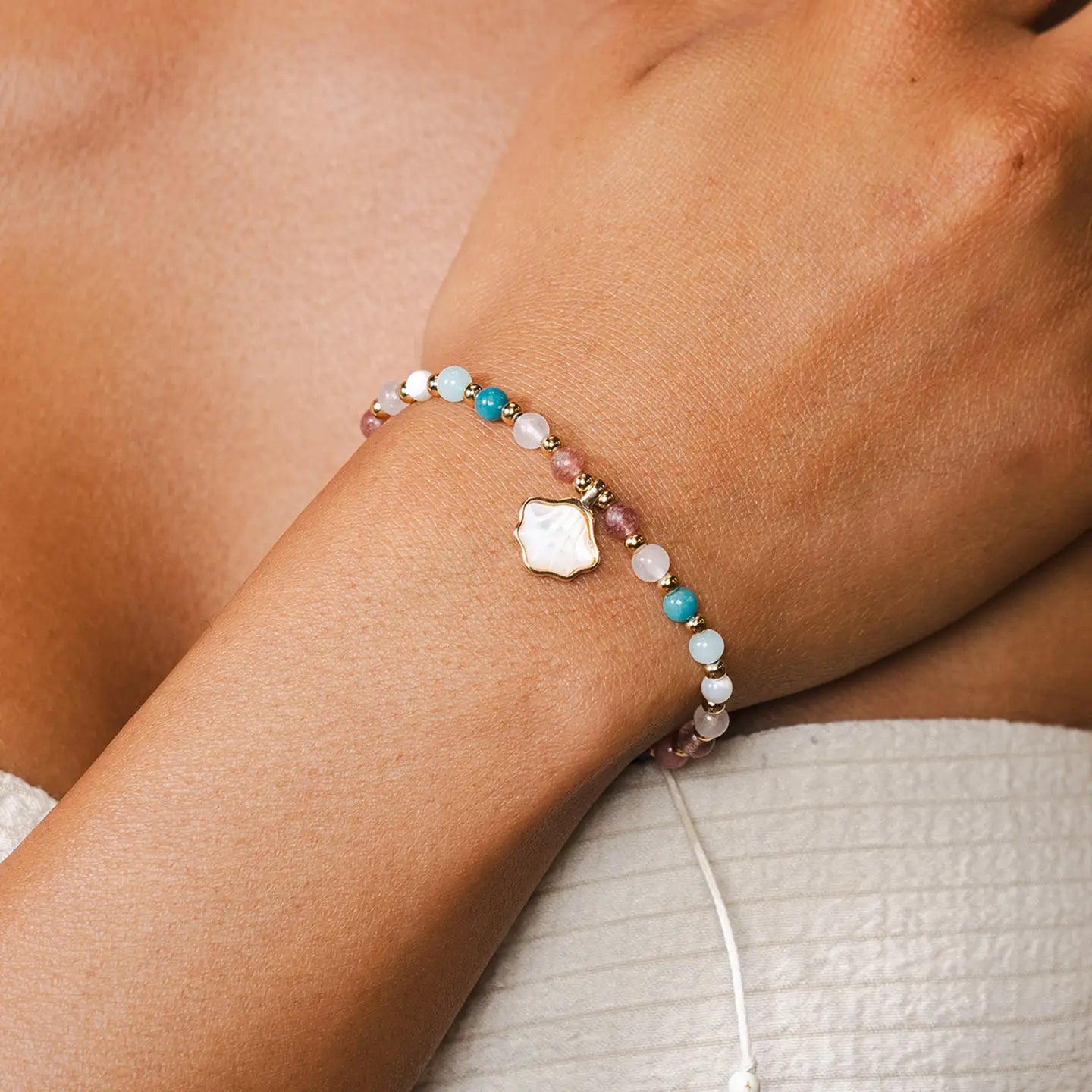 Lotus and Luna Florida Charm Bracelet - Sandy Toes
