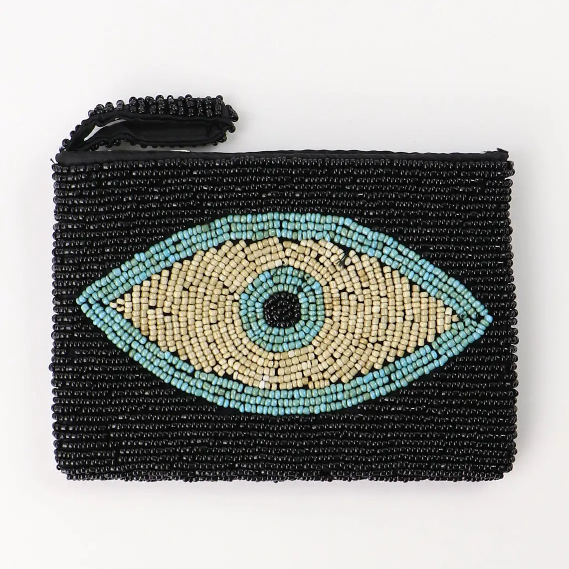 Pineapple Island Small Evil Eye Beaded Pouch