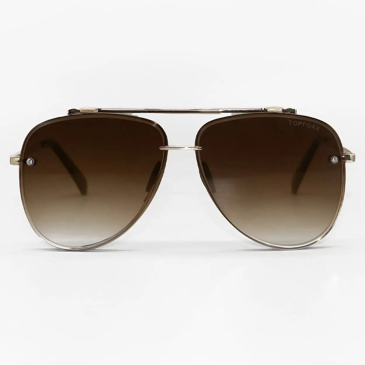 TopFoxx Luna Tangle Free Sunglasses - Gold/Faded Brown