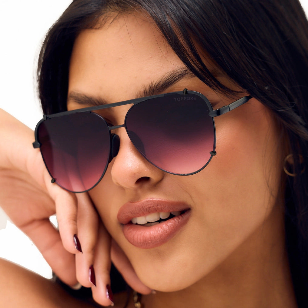 TopFoxx Cristina Sunglass - Faded Purple & Pink
