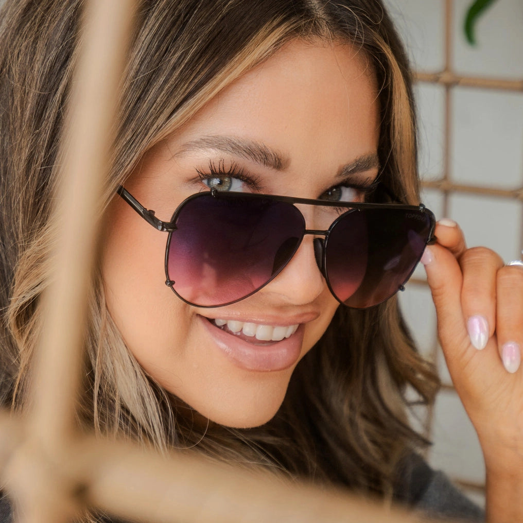 TopFoxx Cristina Sunglass - Faded Purple & Pink