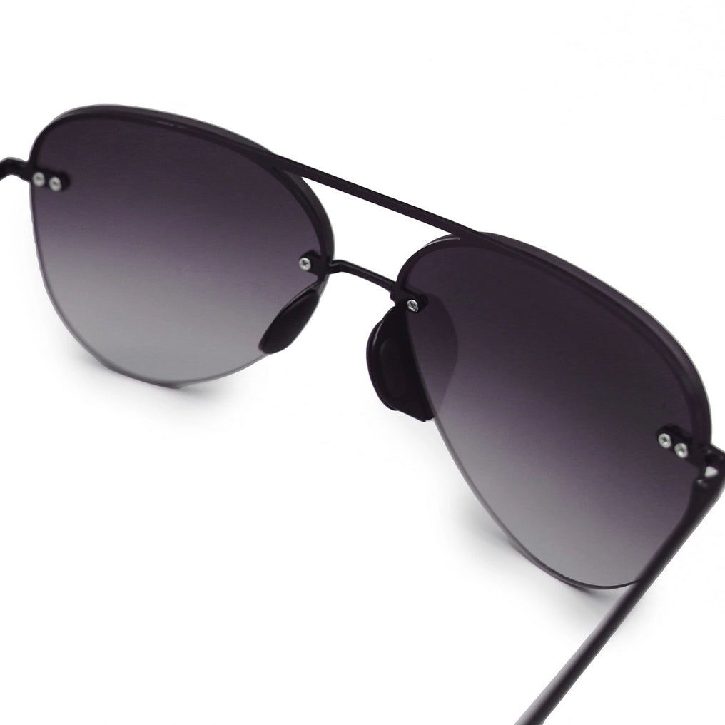 TopFoxx Small Megan 2 Tangle Free Sunglasses - Black