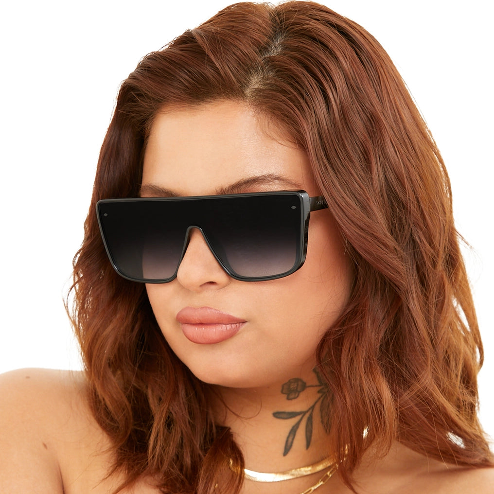 TopFoxx Rayz Limited Edition Black Squared Sunglasses