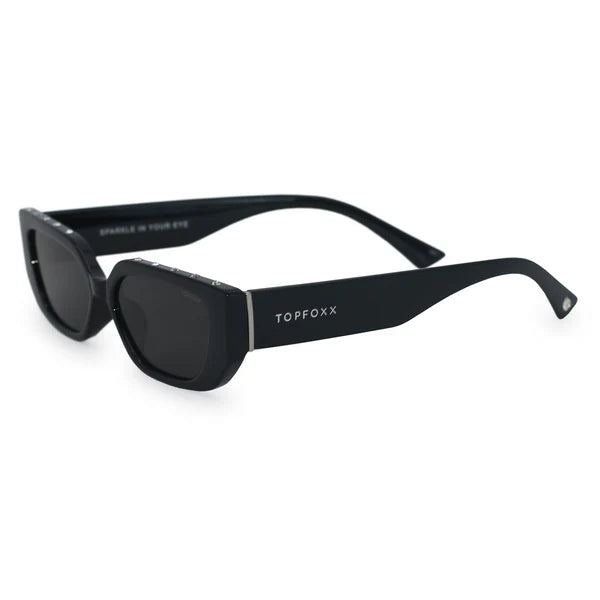 TopFoxx Sparkle in Your Eye Sunglasses - Black