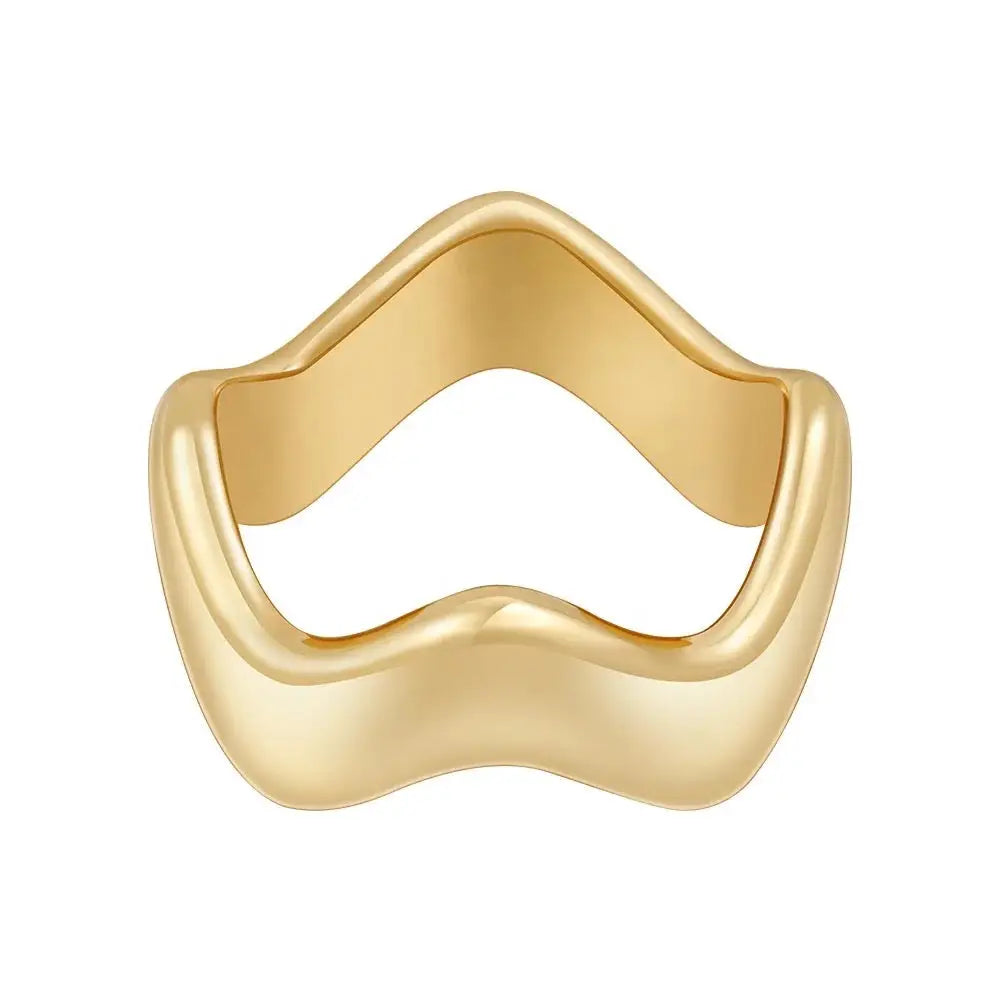 Sahira Wavy Band Ring