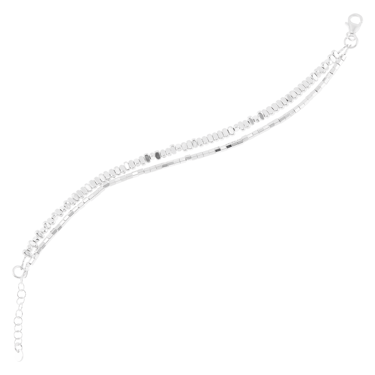 Silpada - Silpada 'Winter Bloom' Silver Natural Hematite Bracelet