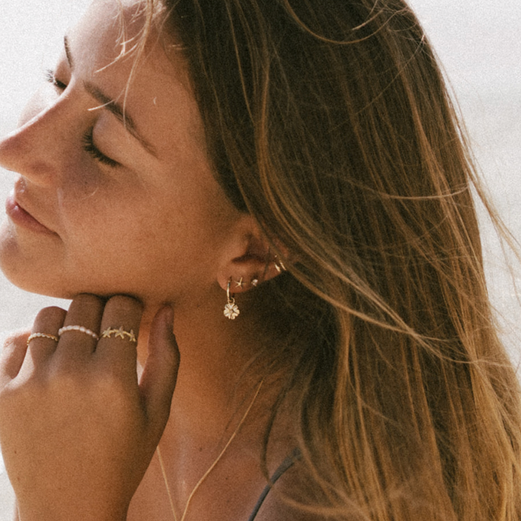 The Salty Gem Flor Earrings