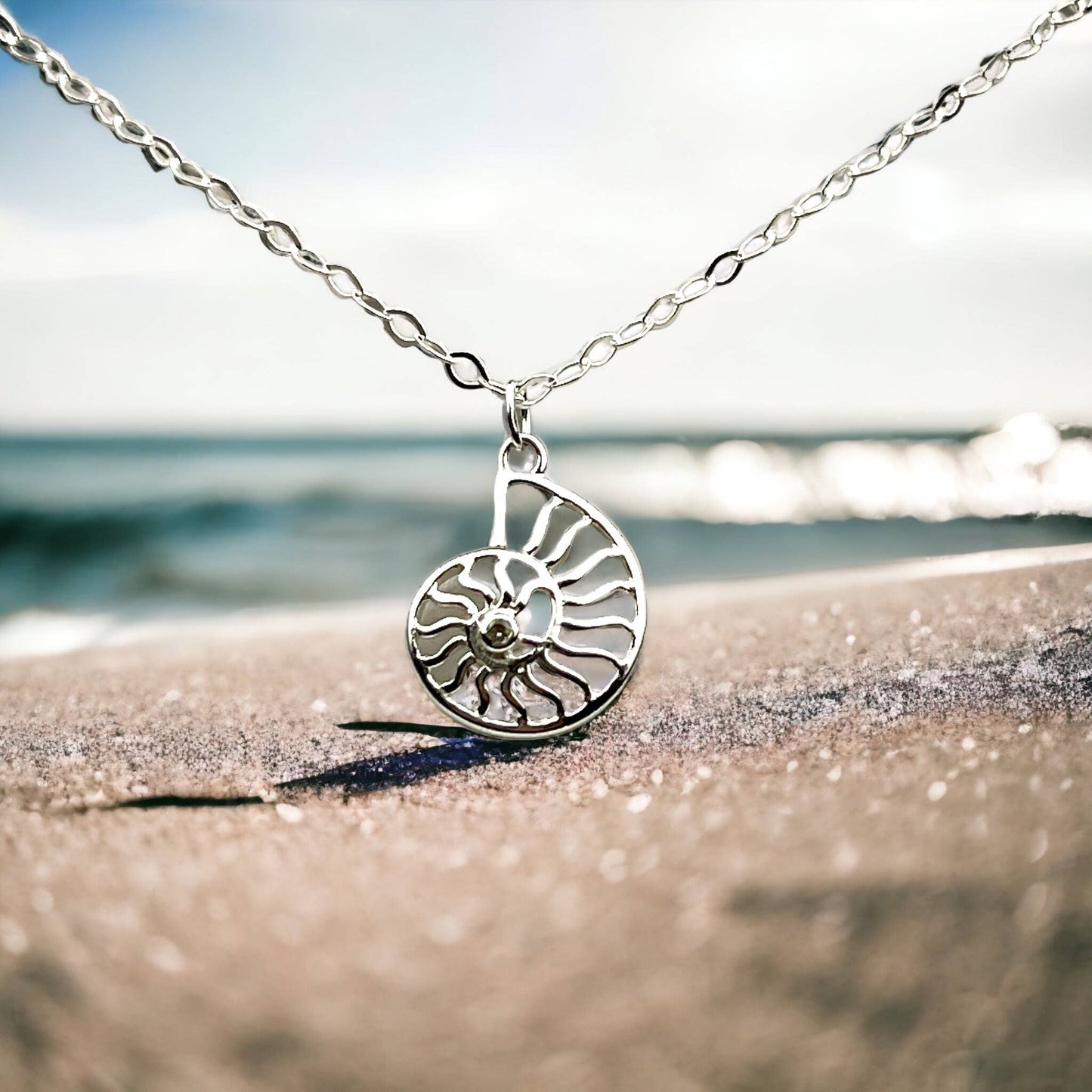 Jackie Gallagher Designs Nautilus Shell Necklace