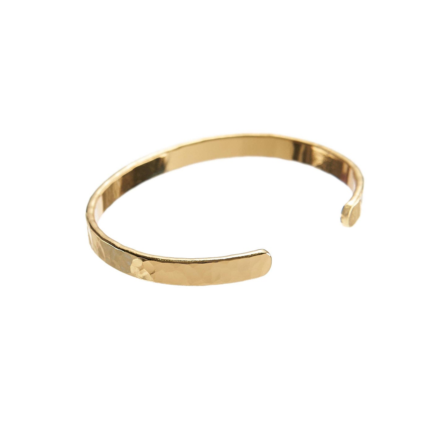 Brenda Grands Jewelry 24K Gold Hammered Bangle
