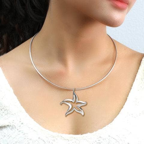 Big Blue Starfish Necklace