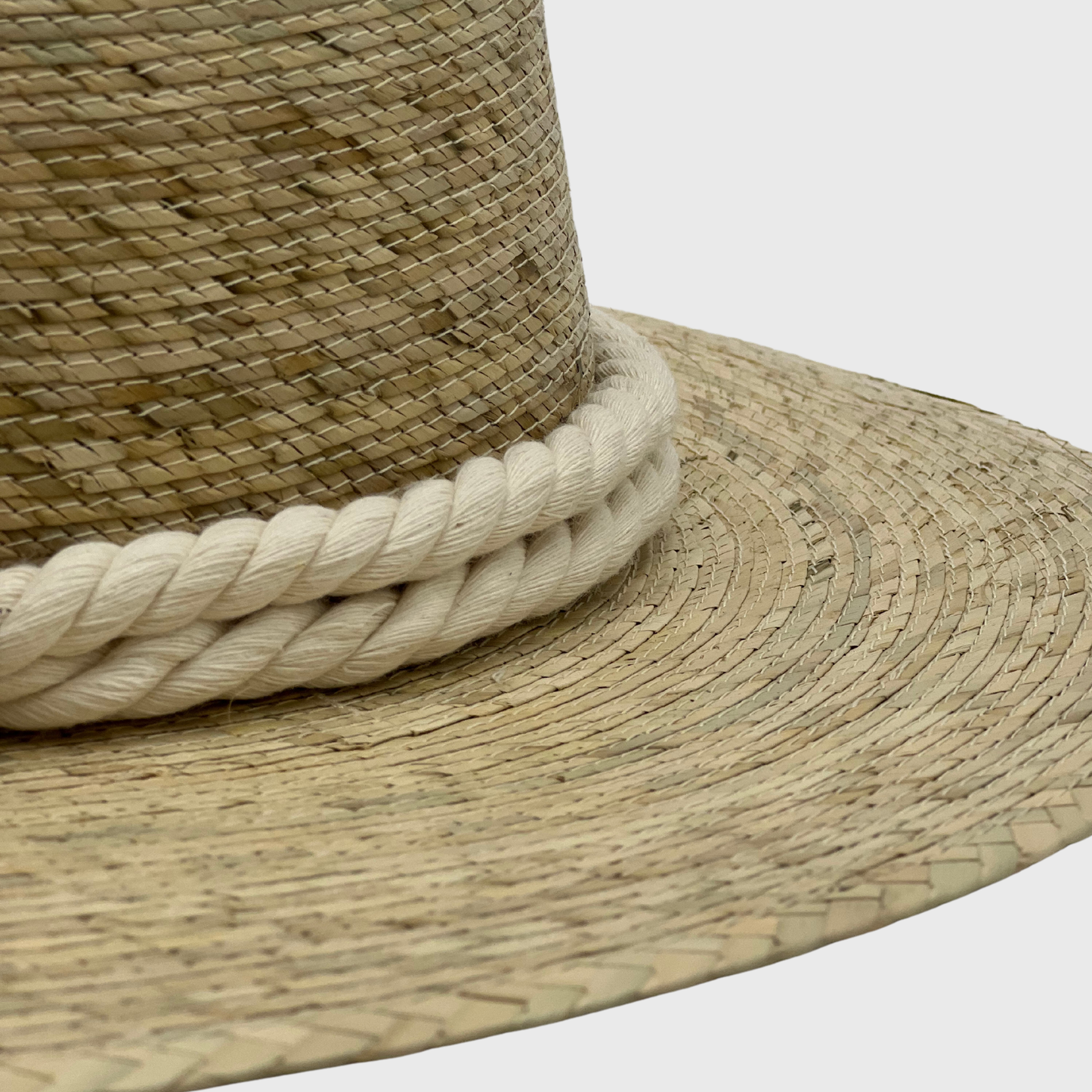 Chisme Indiana Palm Hat - Leaves Macrame Band