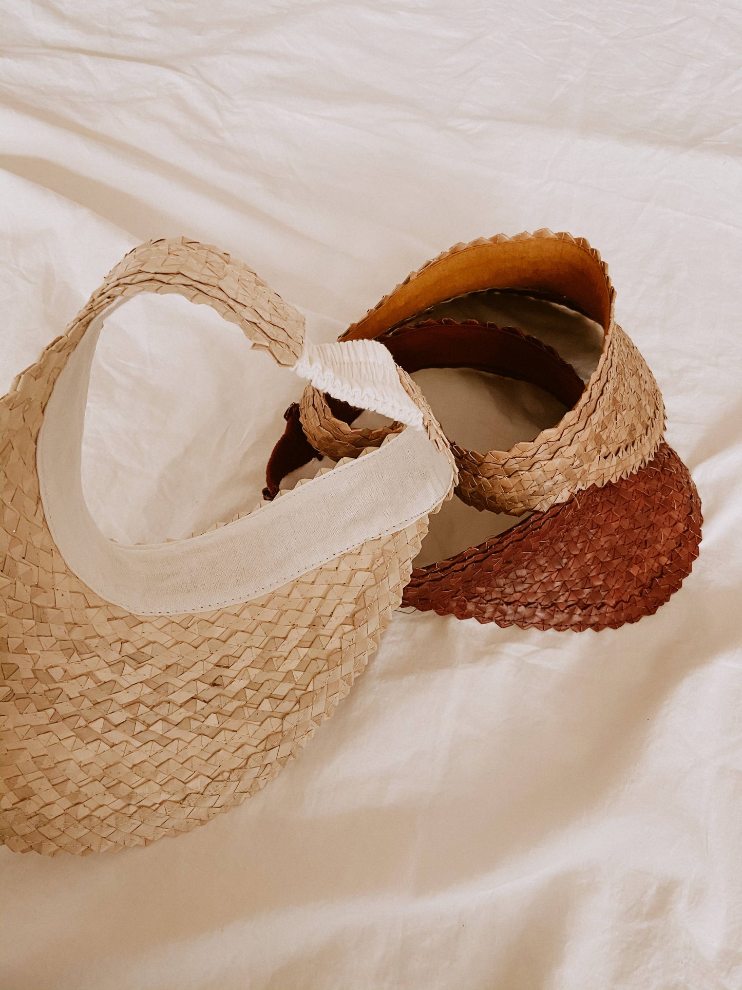 Village Thrive Rattan Sun Visor - Blonde
