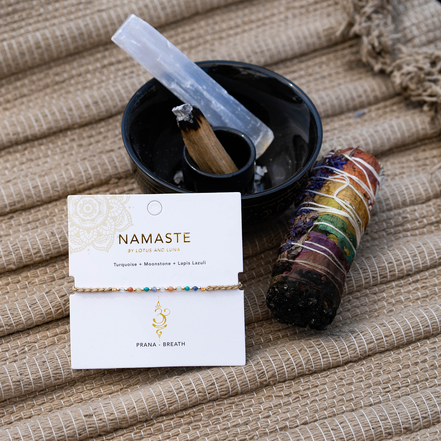 Lotus and Luna Namaste Bracelet - Prana